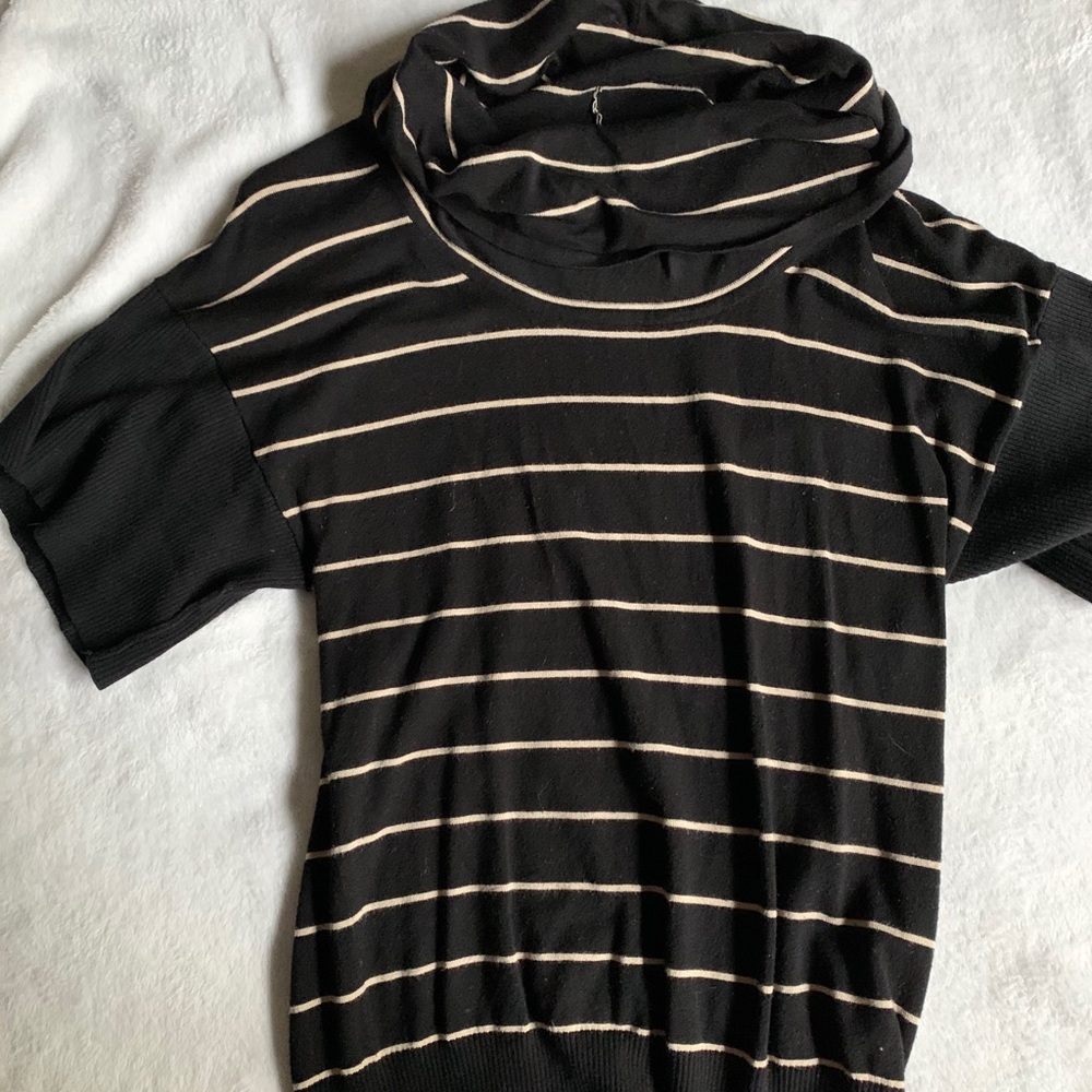 The Limited cowl neck short sleeve sweater